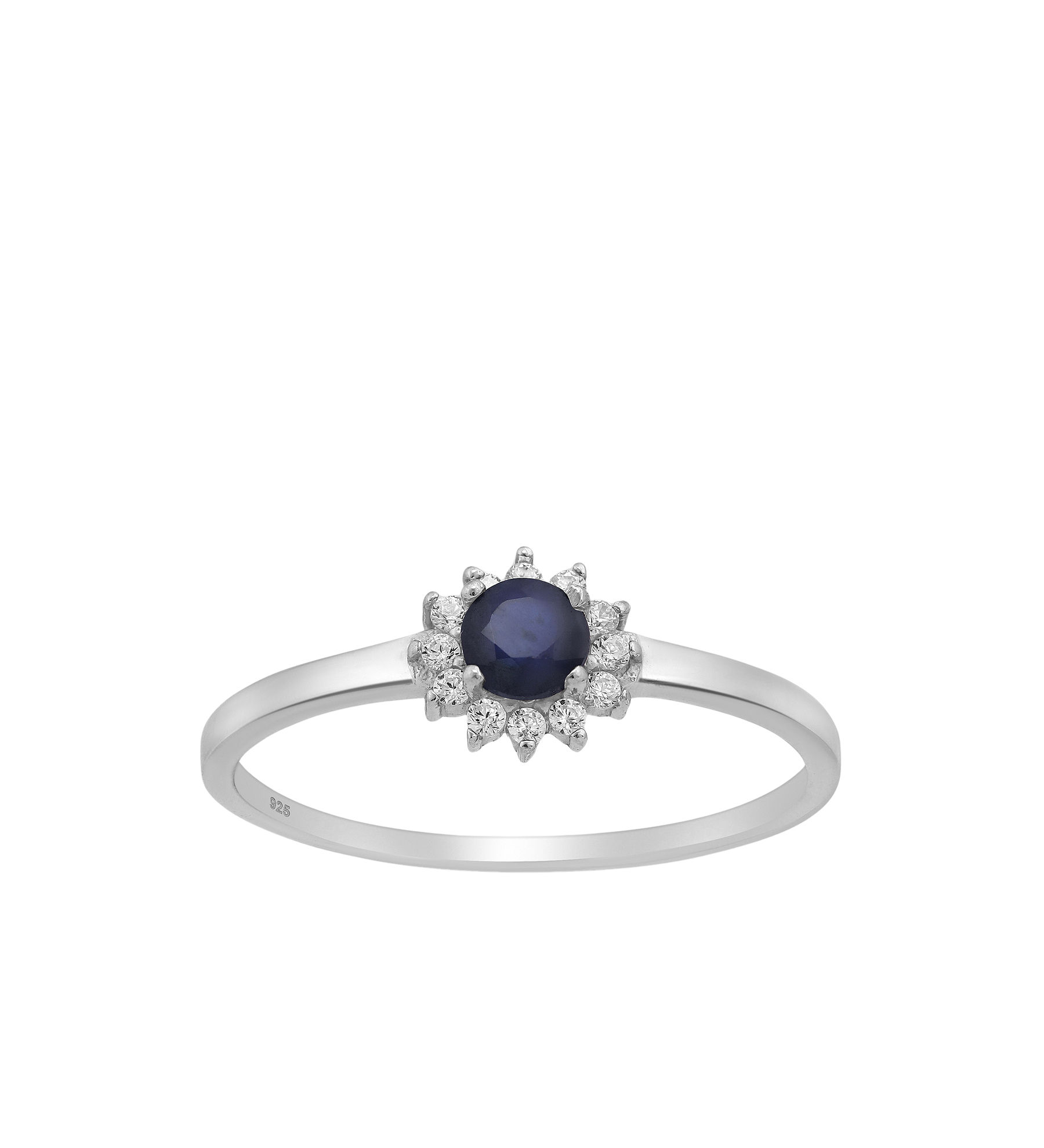 Women ring #207 SILVER .925 - Blue Sapphire