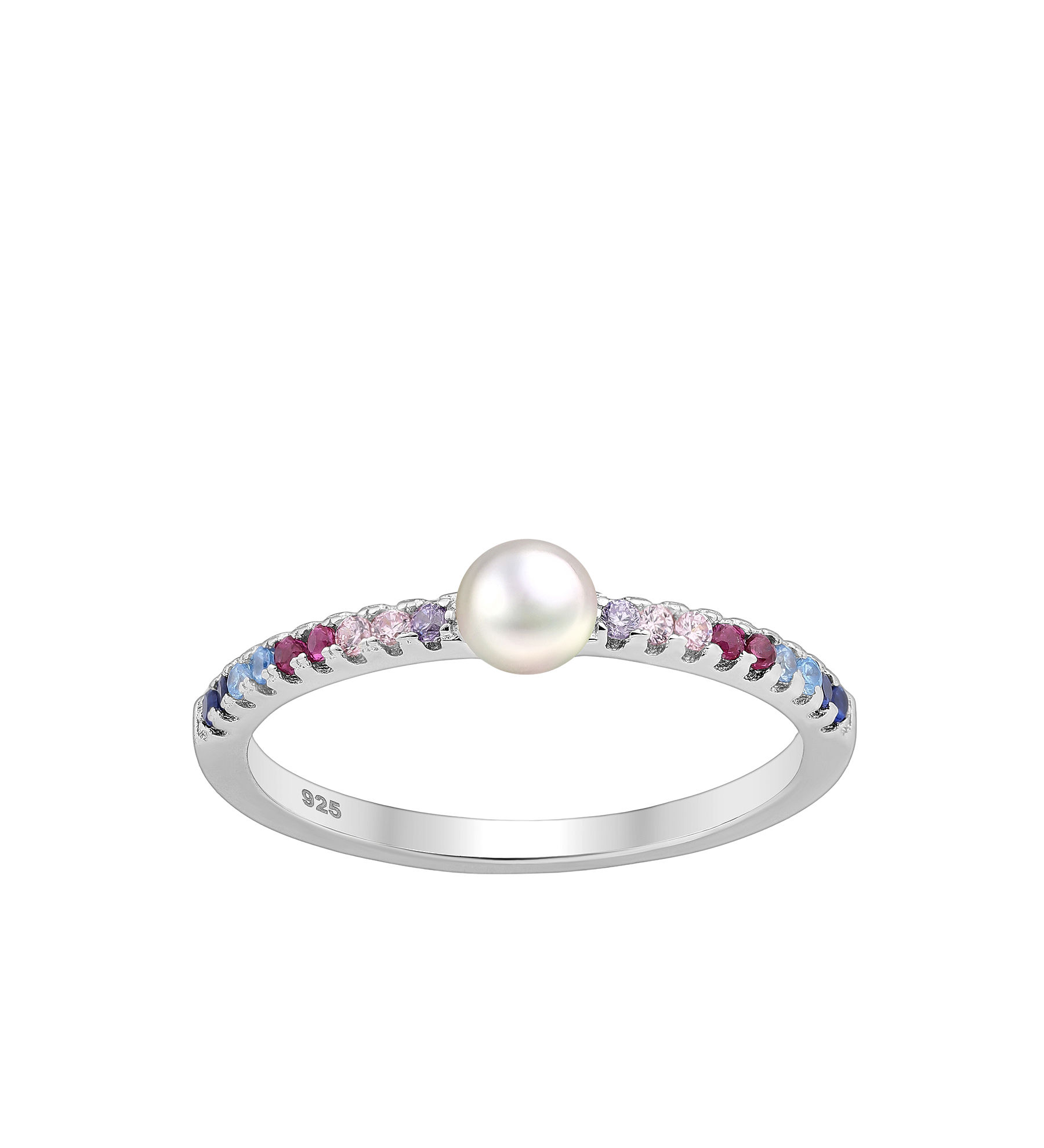 Ring #779 - Freshwater Pearl/CZ