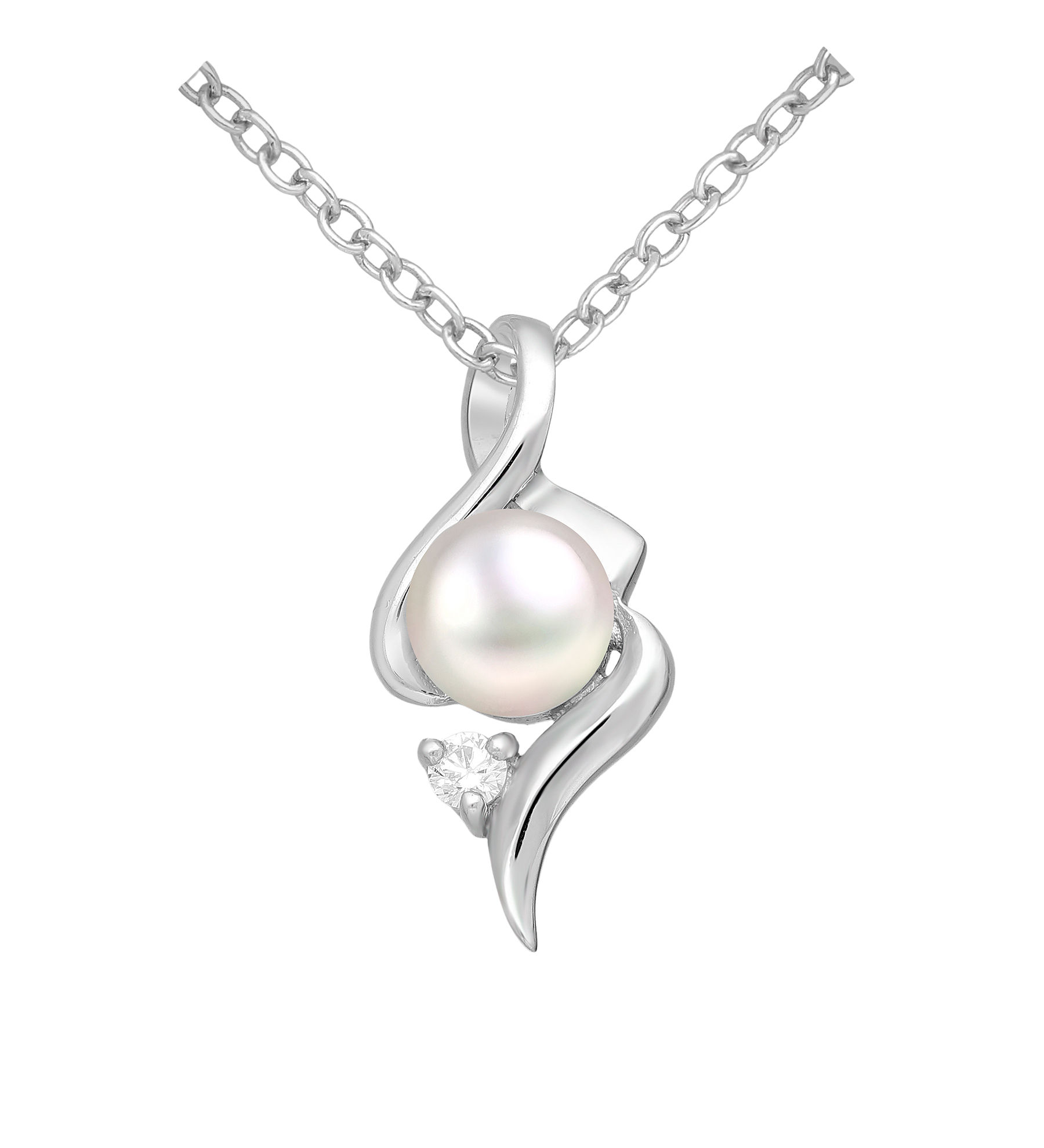.925 silver pendant #768 - Freshwater Pearl