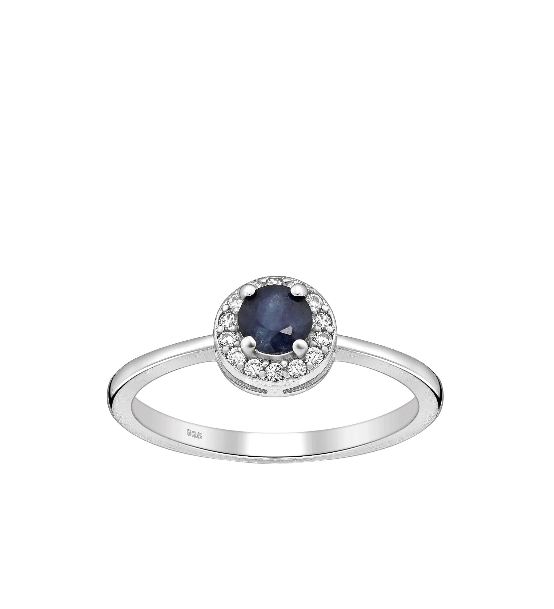 Women ring #190 SILVER .925 - Blue Sapphire