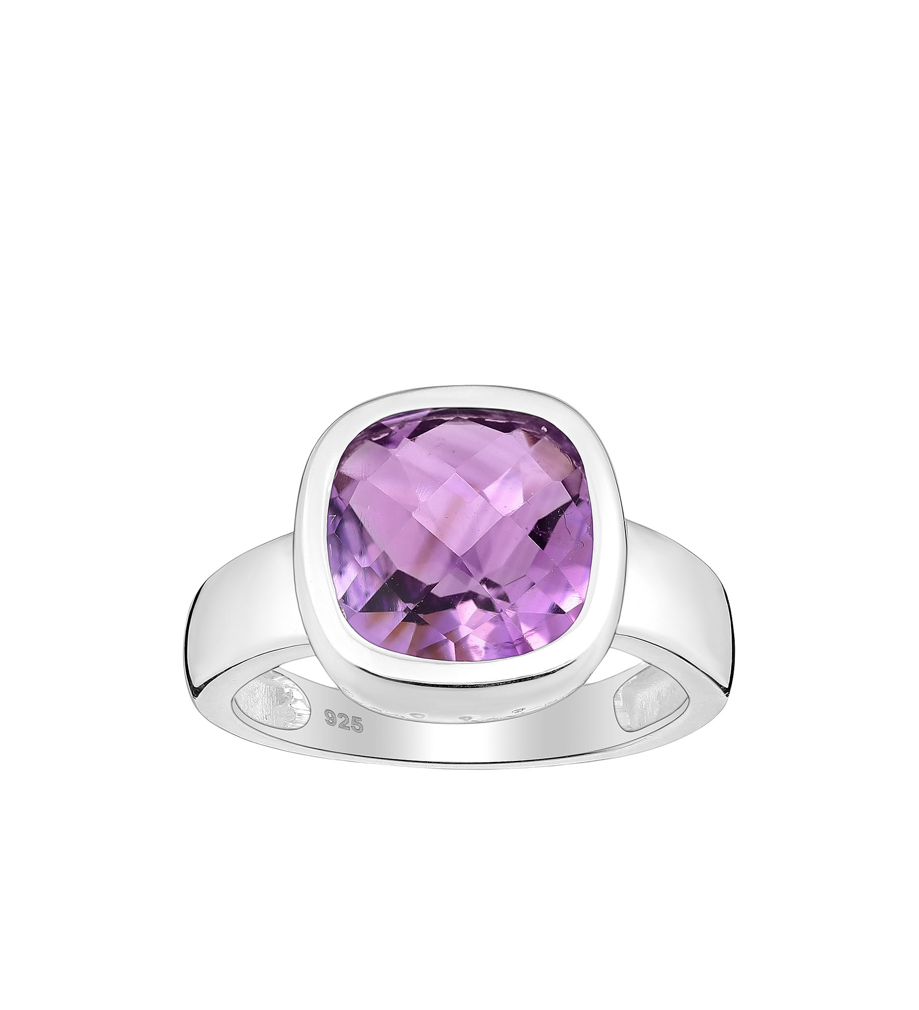 Women ring #9039 SILVER 925 - Amethyst