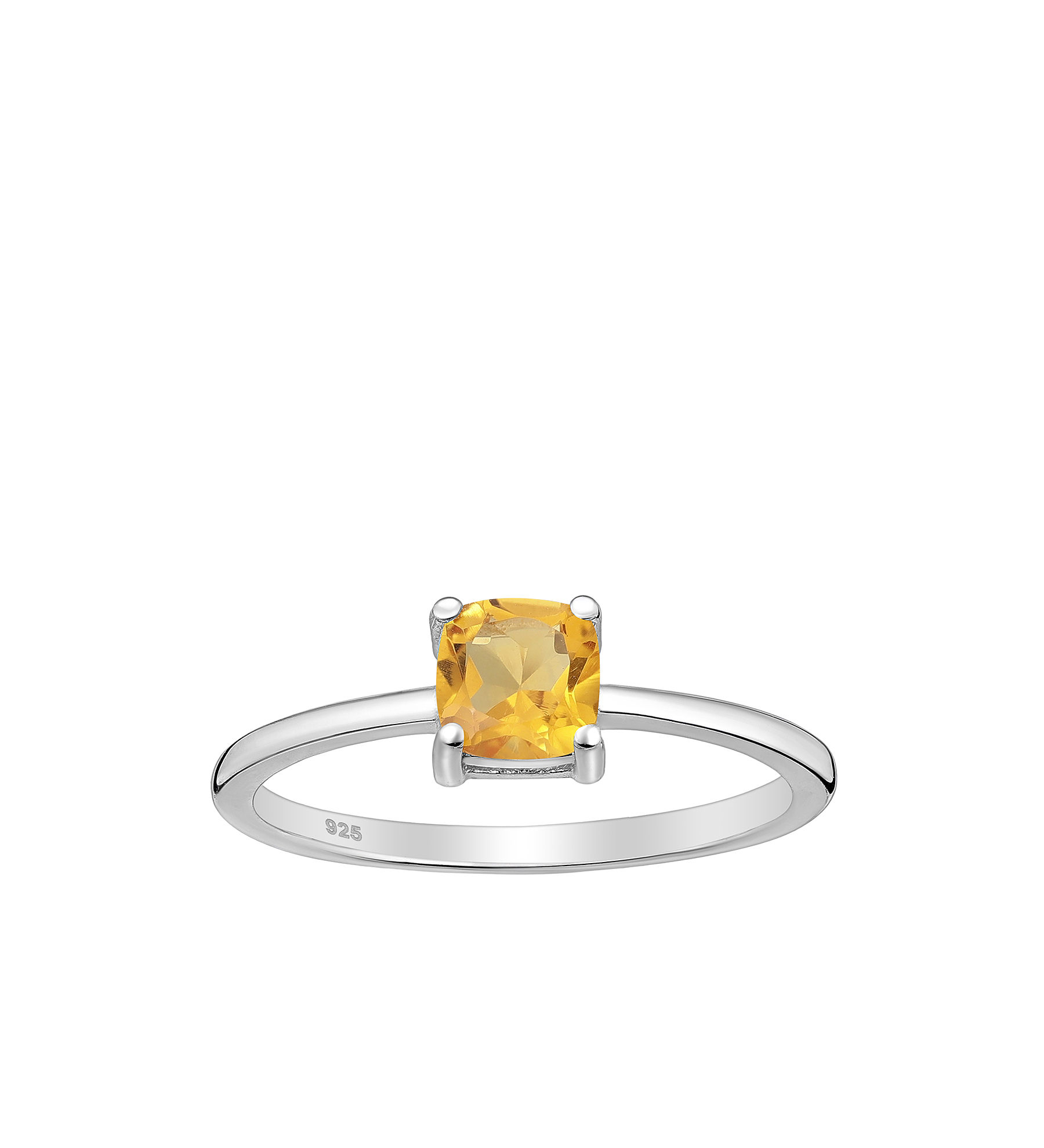 Women ring #303 SILVER .925 - Citrine