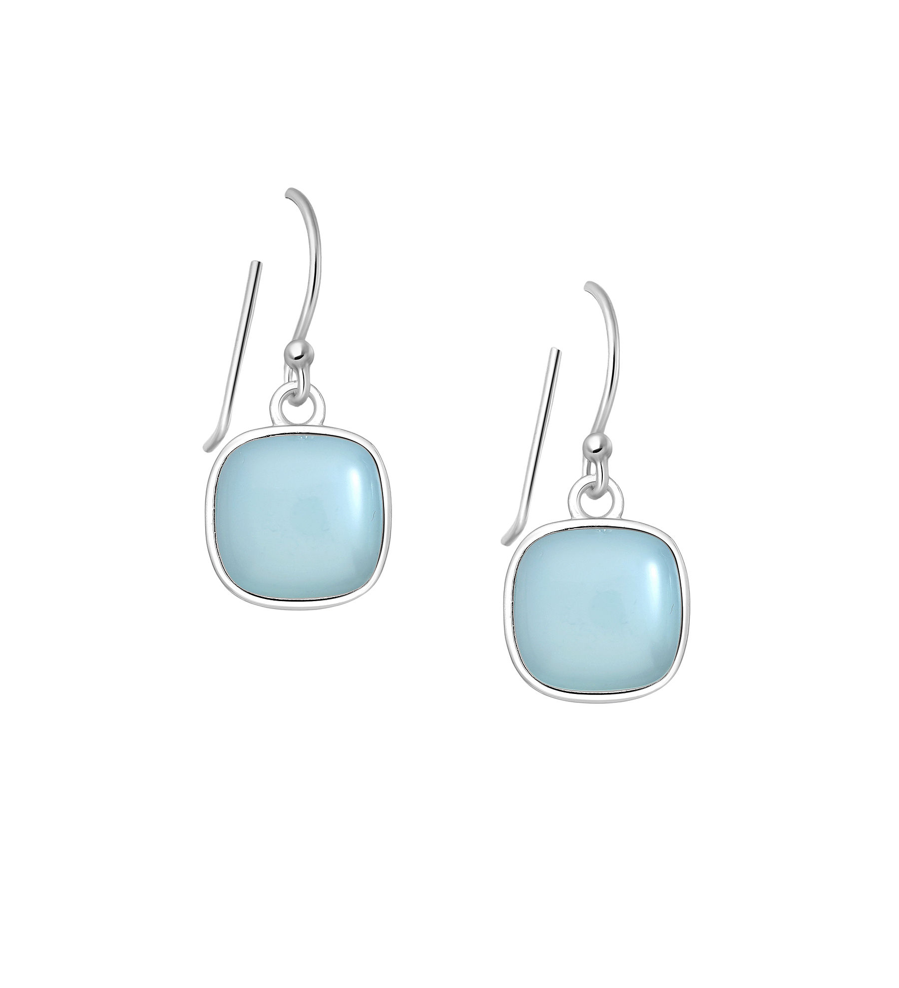 Earrings #229 - Light Sky Blue Chalcedony