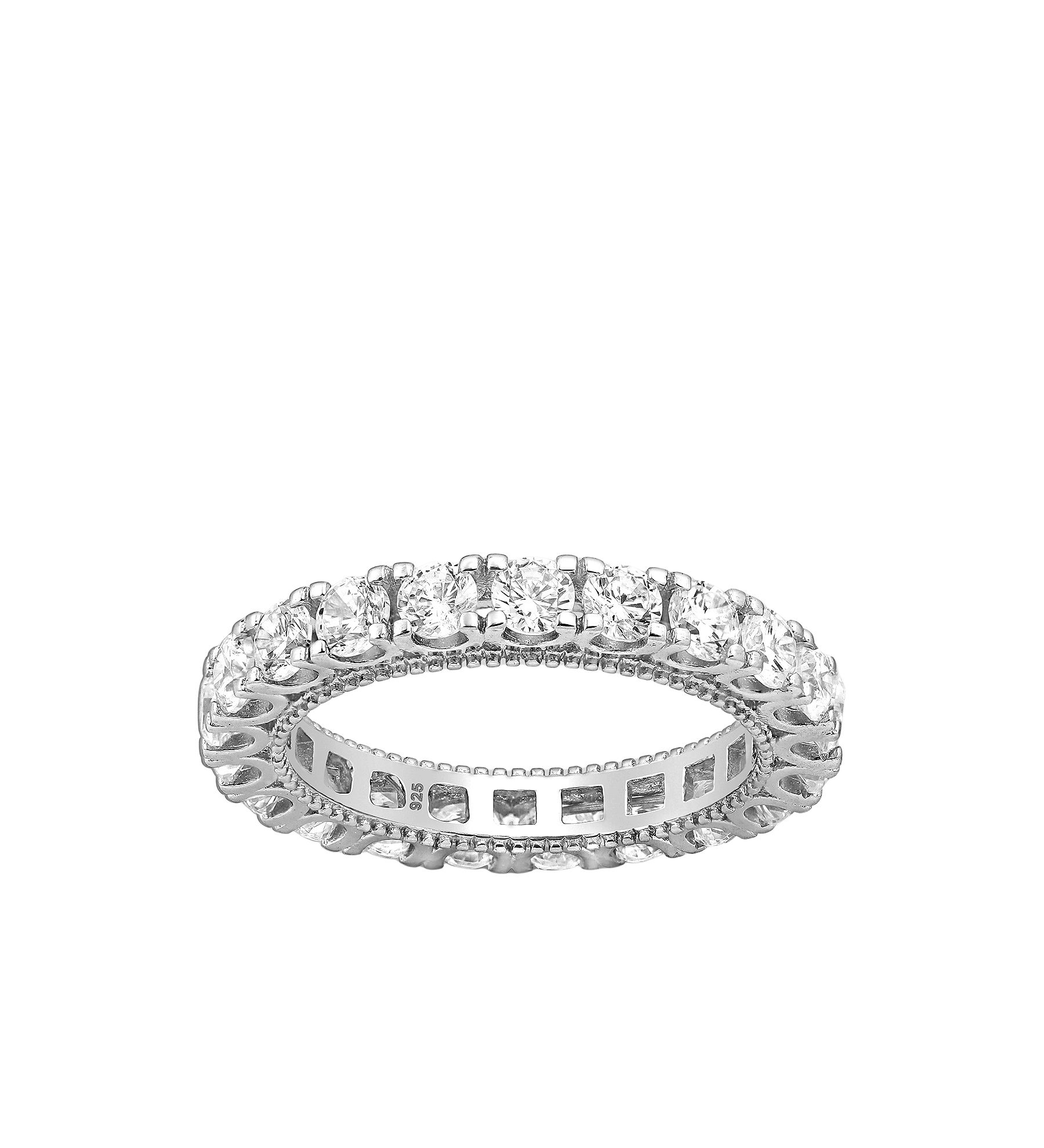Cubic Zirconia ring #128 - .925 silver