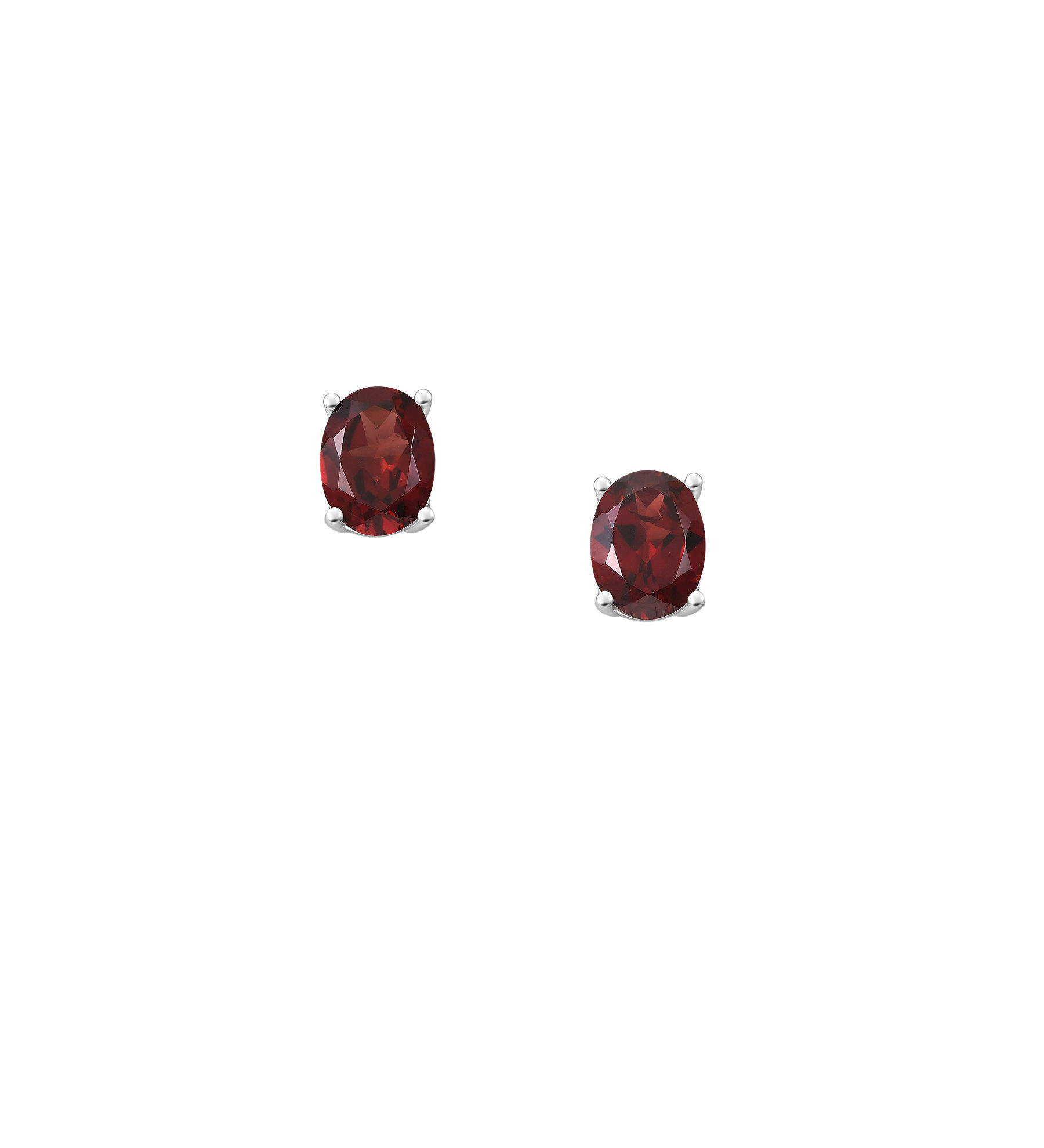 Earrings #167 - Red Garnet