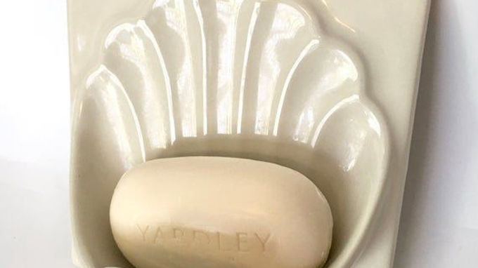 Vintage in-wall lavatory tray