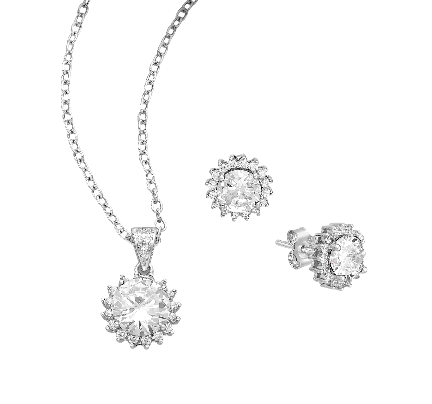Cubic Zirconia set #5127 - .925 silver