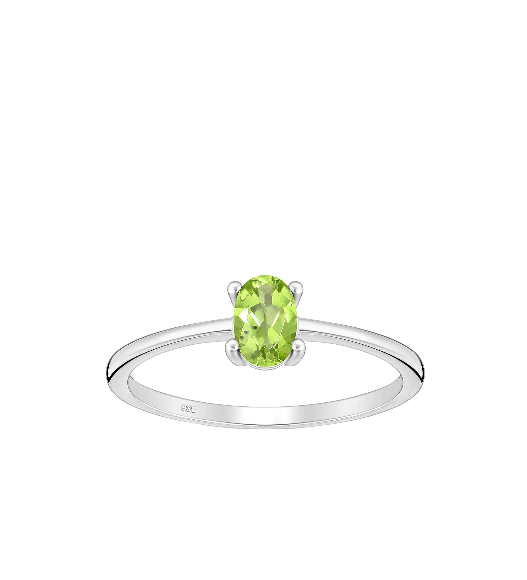 Women ring #263 SILVER 925 - Peridot
