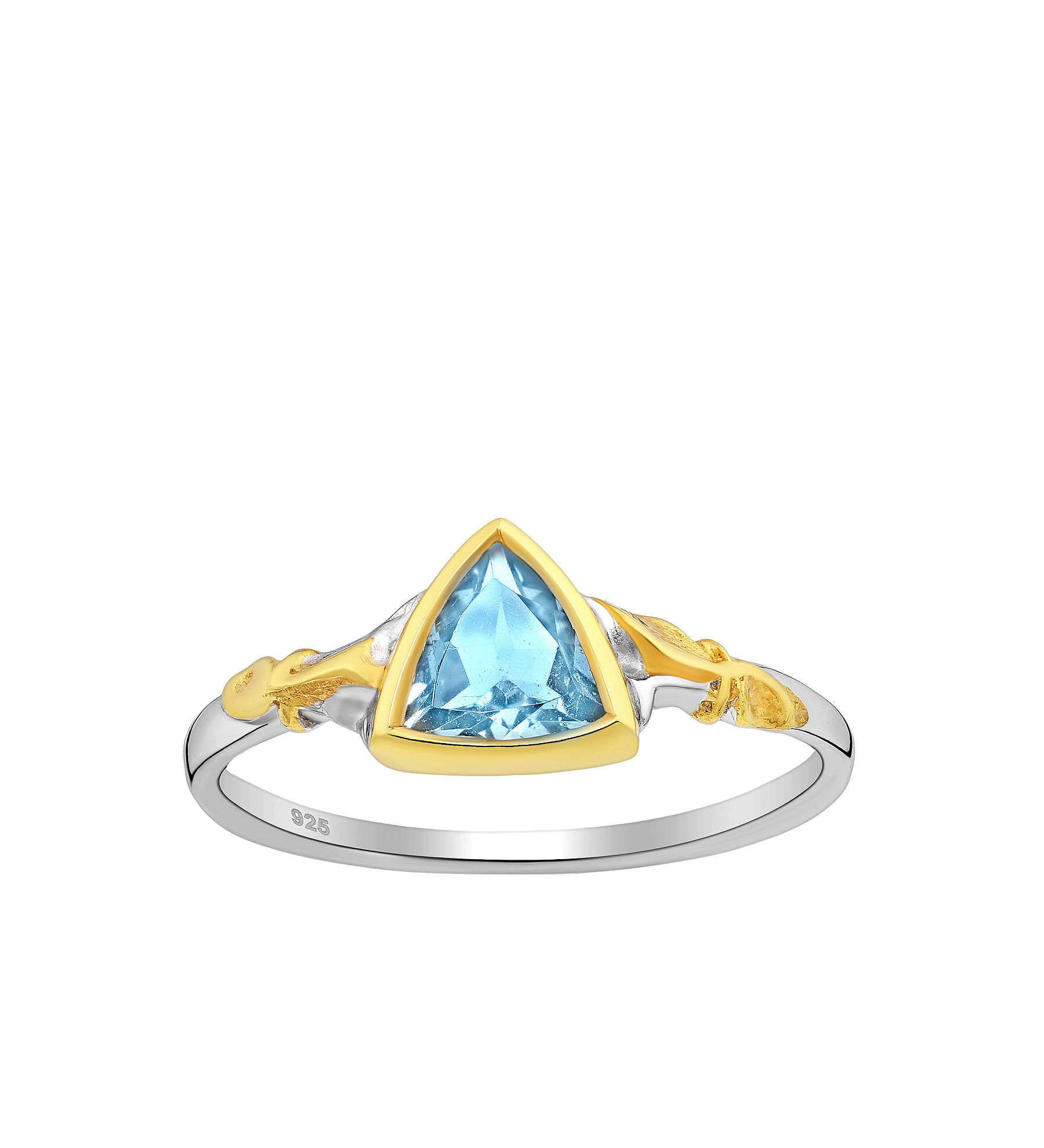 Pinky ring #24 - Sky Blue Topaz