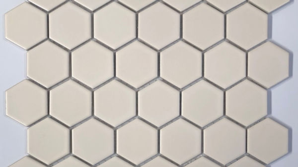 2" Hexagon/Unglazed effect