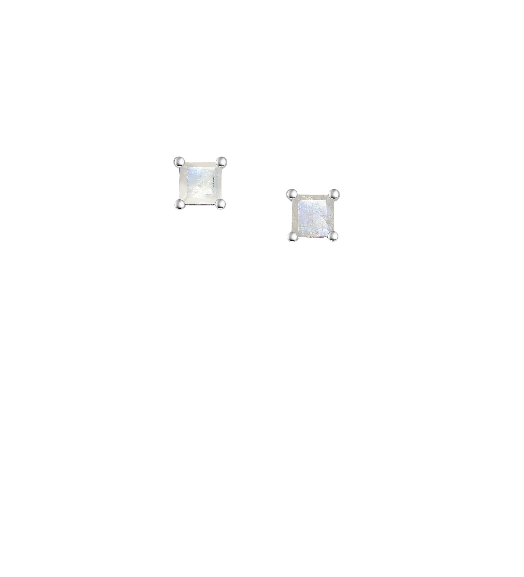 Earring #435 - Rainbow Moonstone