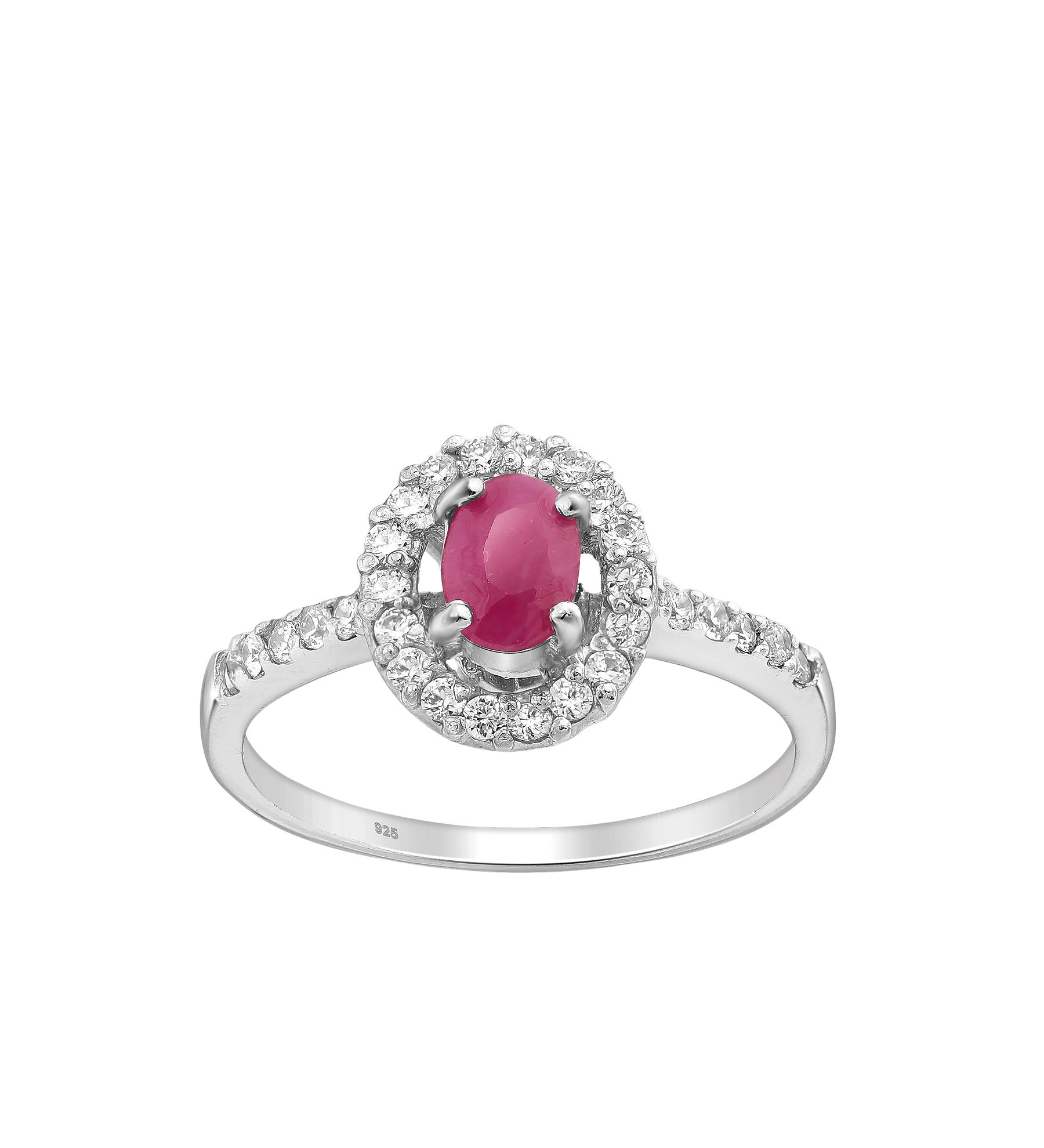 Women ring #187 SILVER .925 - Ruby