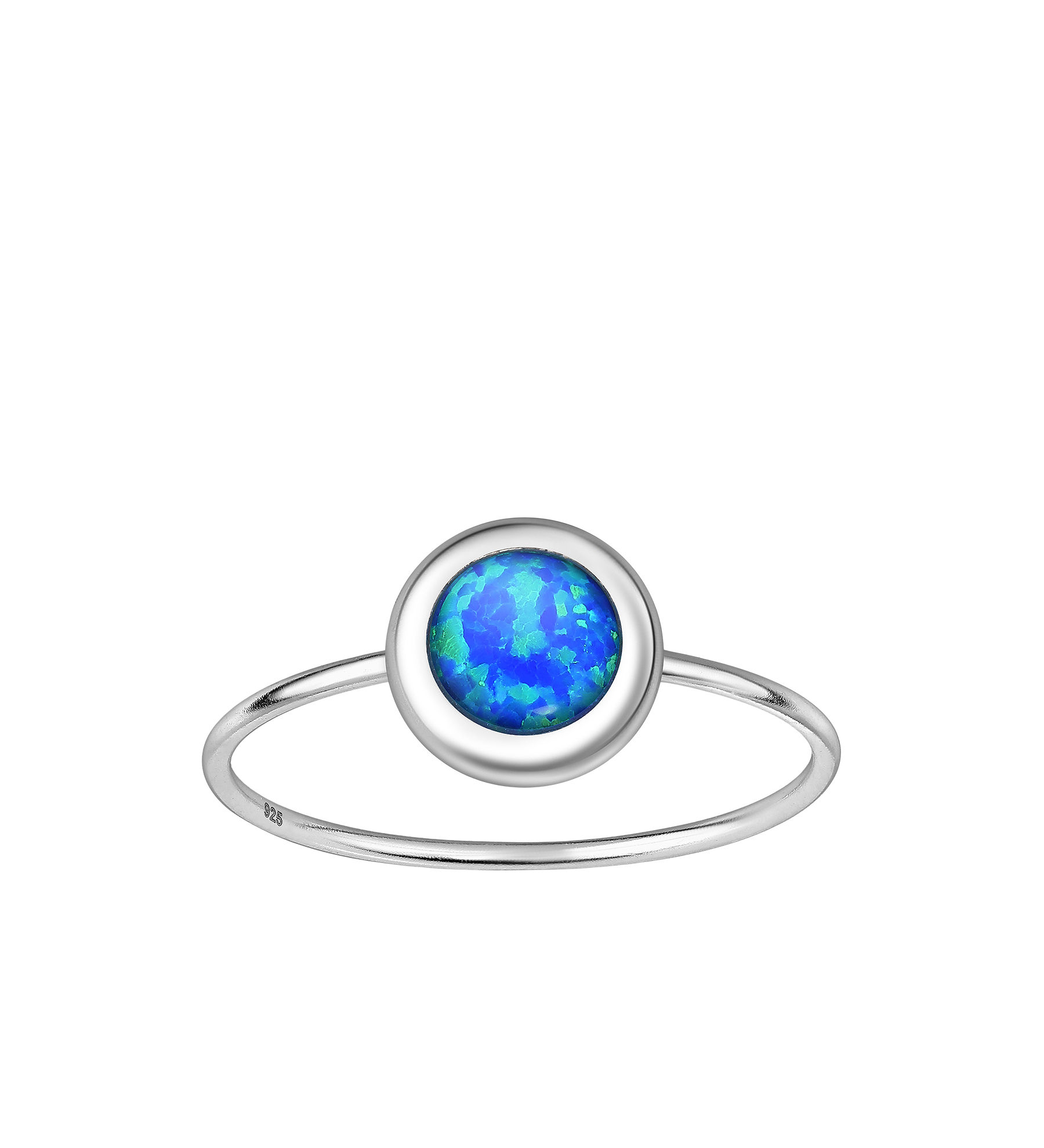 Women ring #319 SILVER .925 - Lab. created Opal