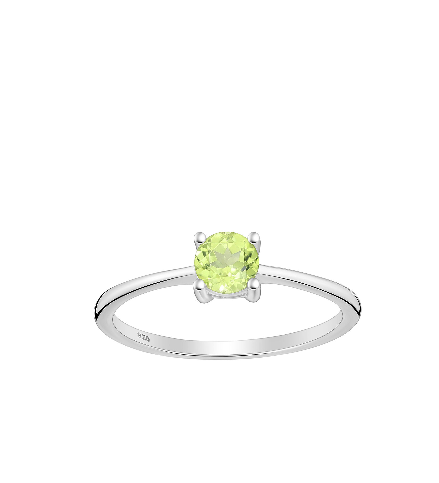 Women ring #265 SILVER 925 - Peridot