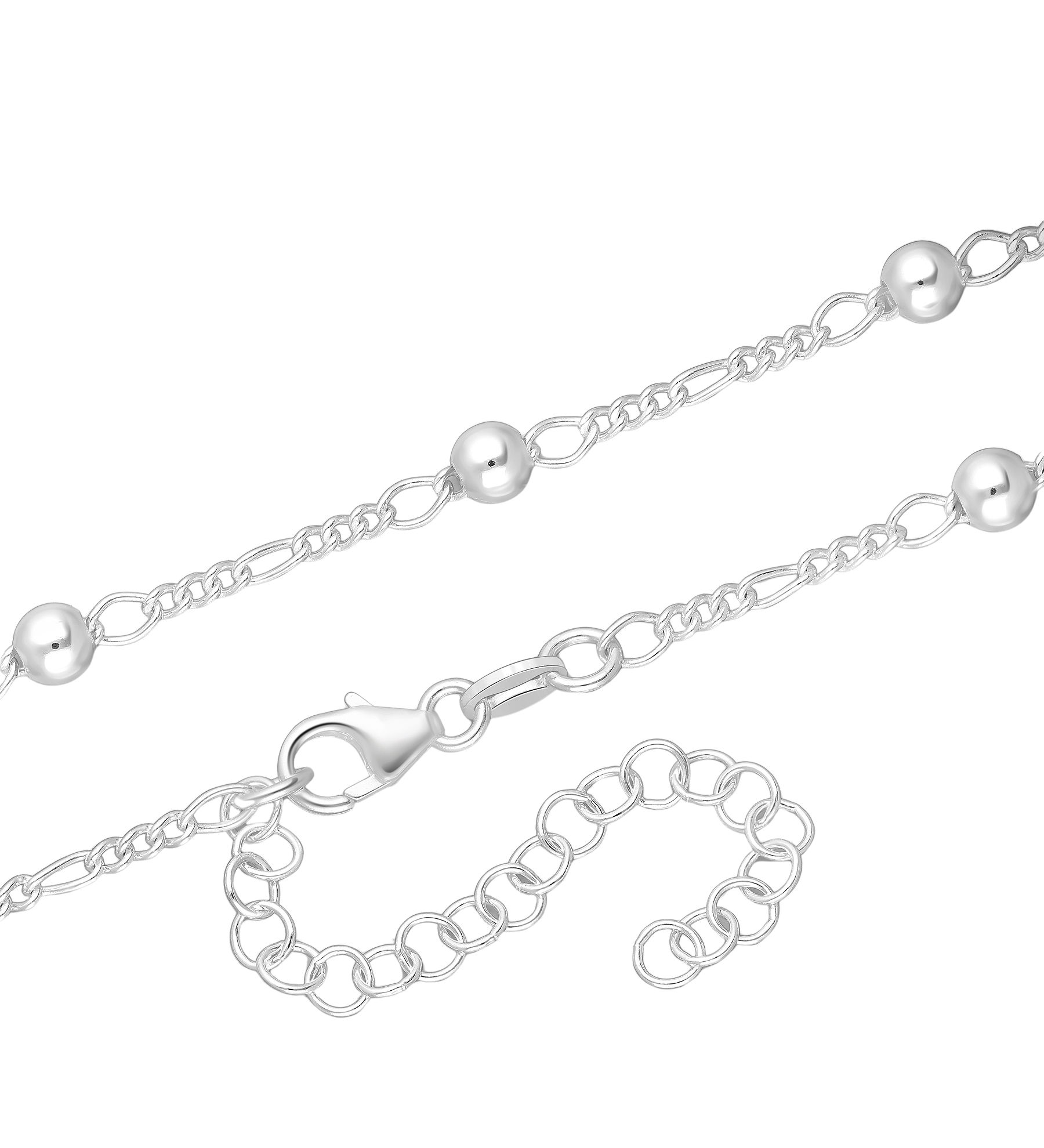 Women's chain (Ball: 4 mm) #841 .925 Solid Italian Silver
