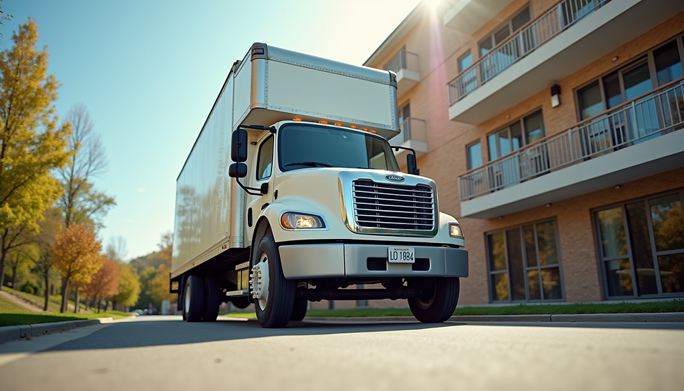 CampusHaul moving truck ready for a student move