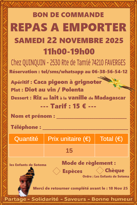 bon de commande