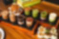 Coffee and Matcha drink flights