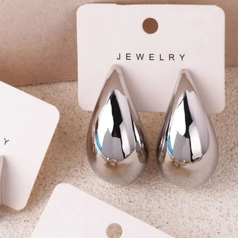 Thumbnail: Water Drop Stud Earrings