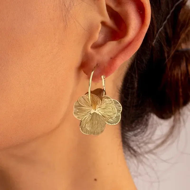 Thumbnail: Hollow Flower Hoops