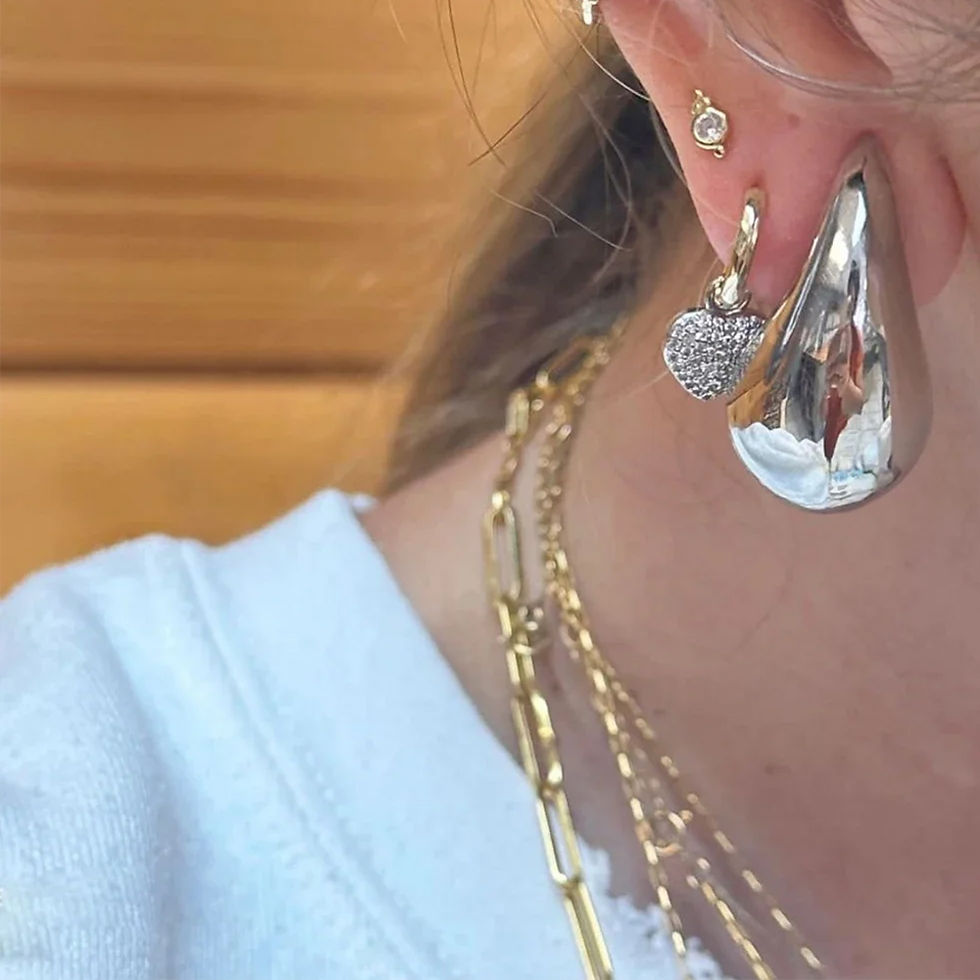 Thumbnail: Water Drop Stud Earrings