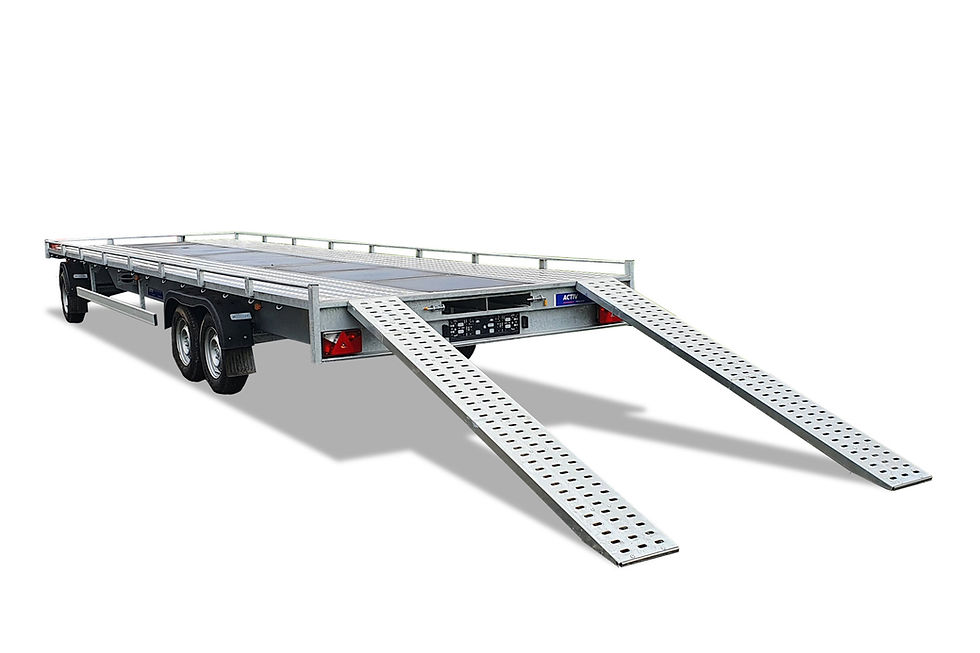 Thumbnail: Flatdeck Turntable Trailer Front View