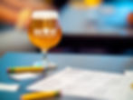 Beer at bar for trivia, San Diego, CA