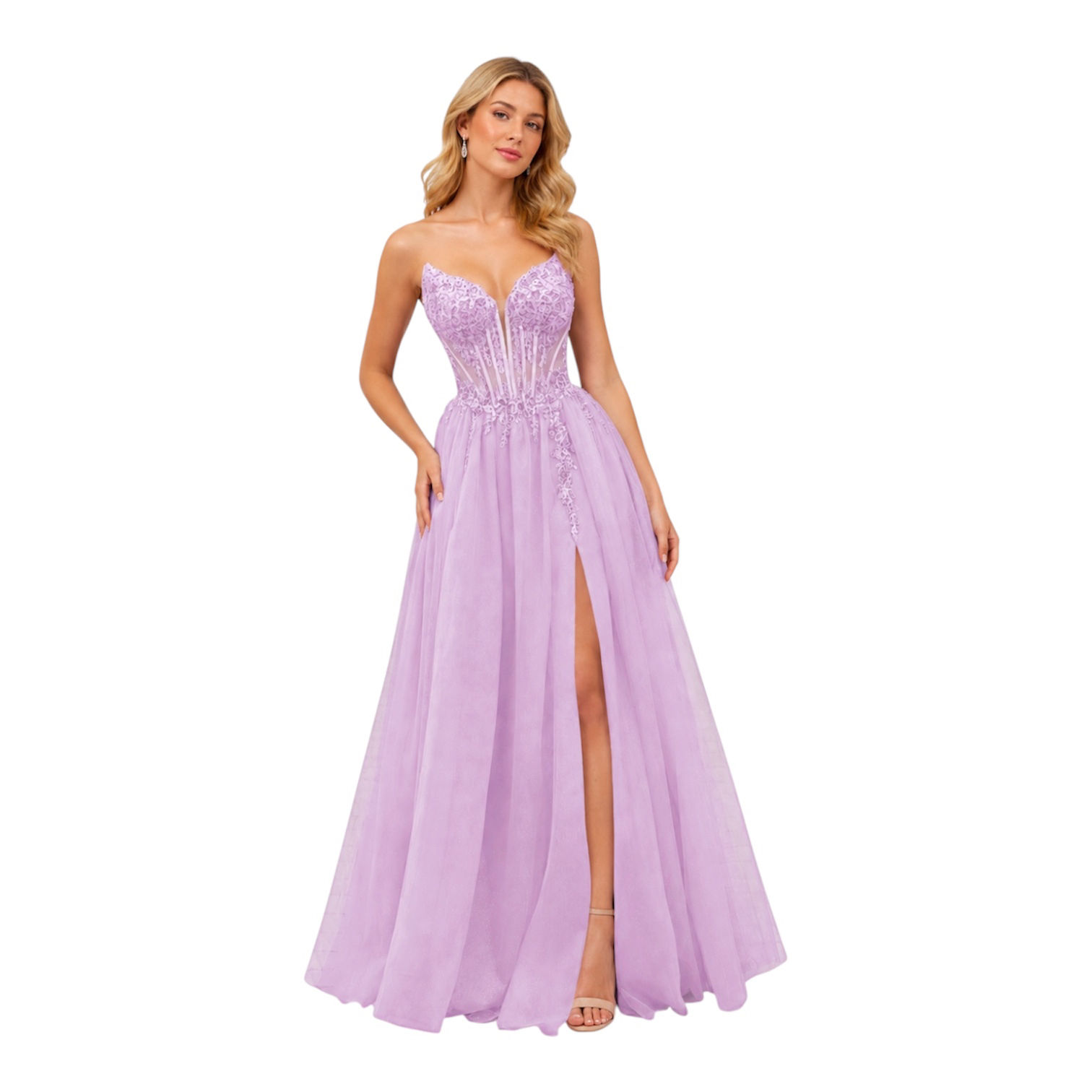 Fernelle – Lilac Tulle Prom Dress