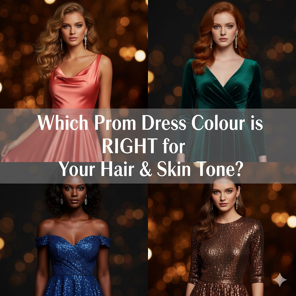 ✨ Which Prom Dress Colour is RIGHT for Your Hair & Skin Tone?