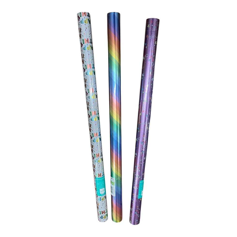 Premium Gift Wrapping Paper Roll – Assorted Designs (3 Variants)