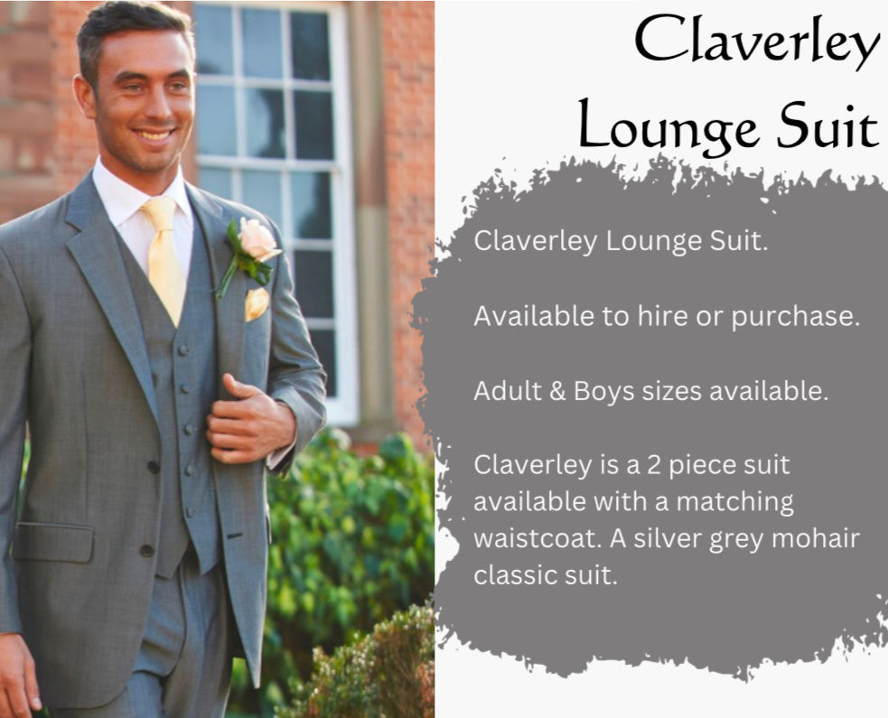 Claverley Lounge Suit Silver Grey Hire