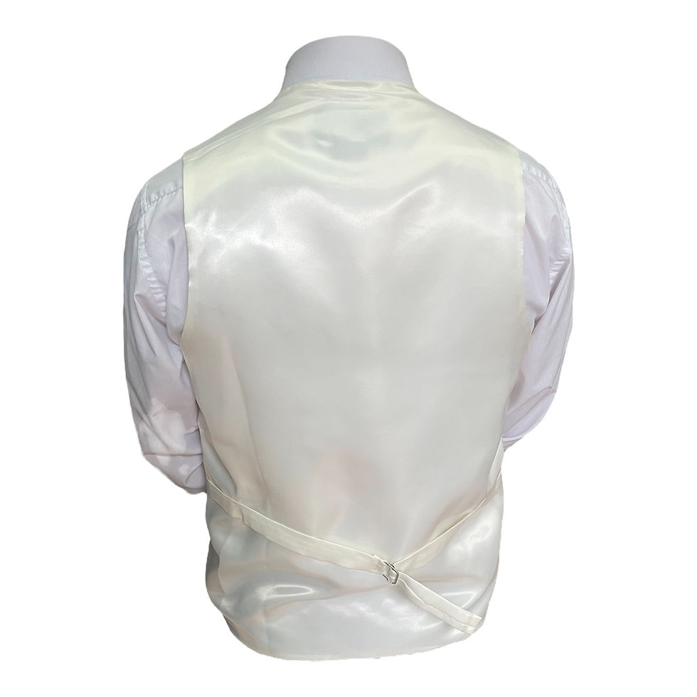 Thumbnail: Sale Waistcoat Ivory with Lines down the back