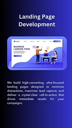 landing page developmen service