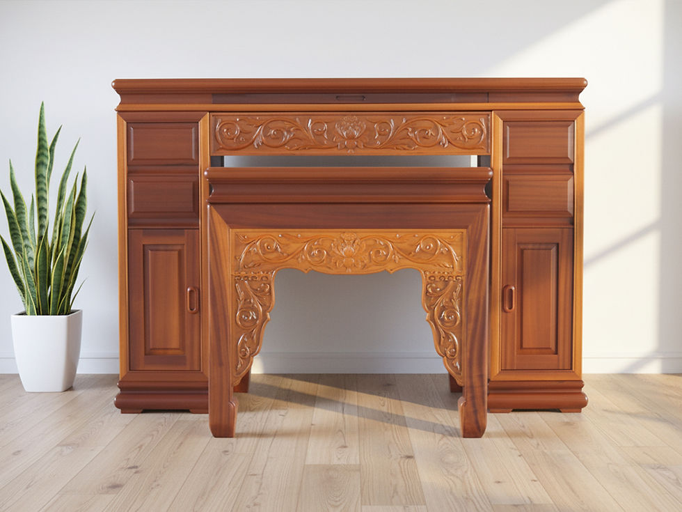 櫃式蓮花神明桌5尺1