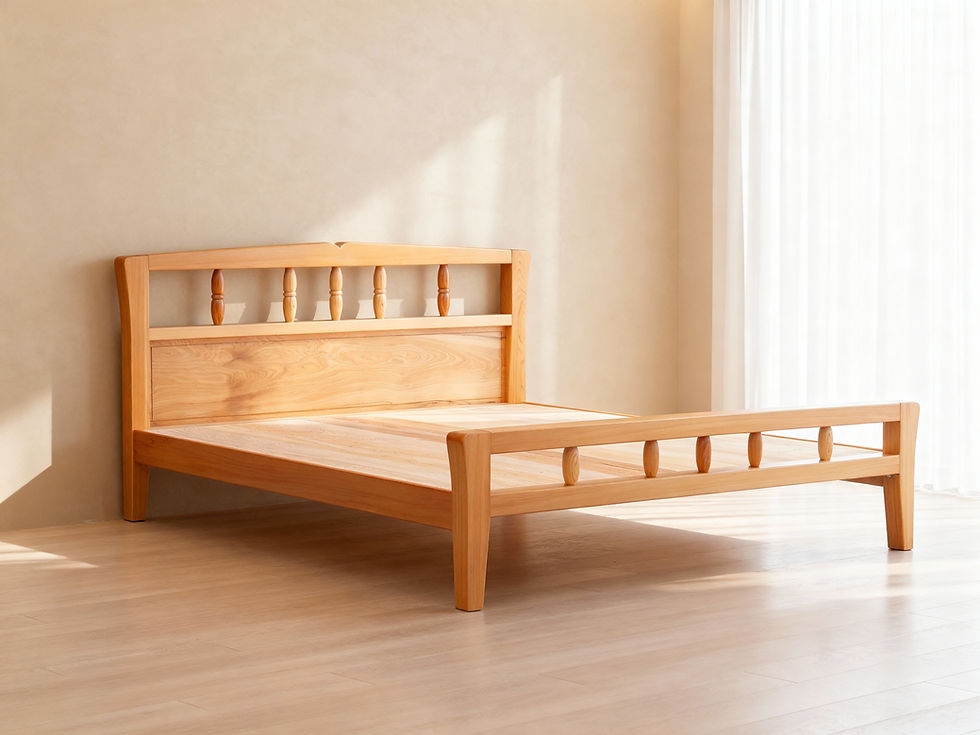 台灣檜木床架