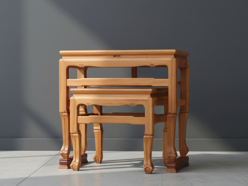 三彎飛禽足神桌 4尺2