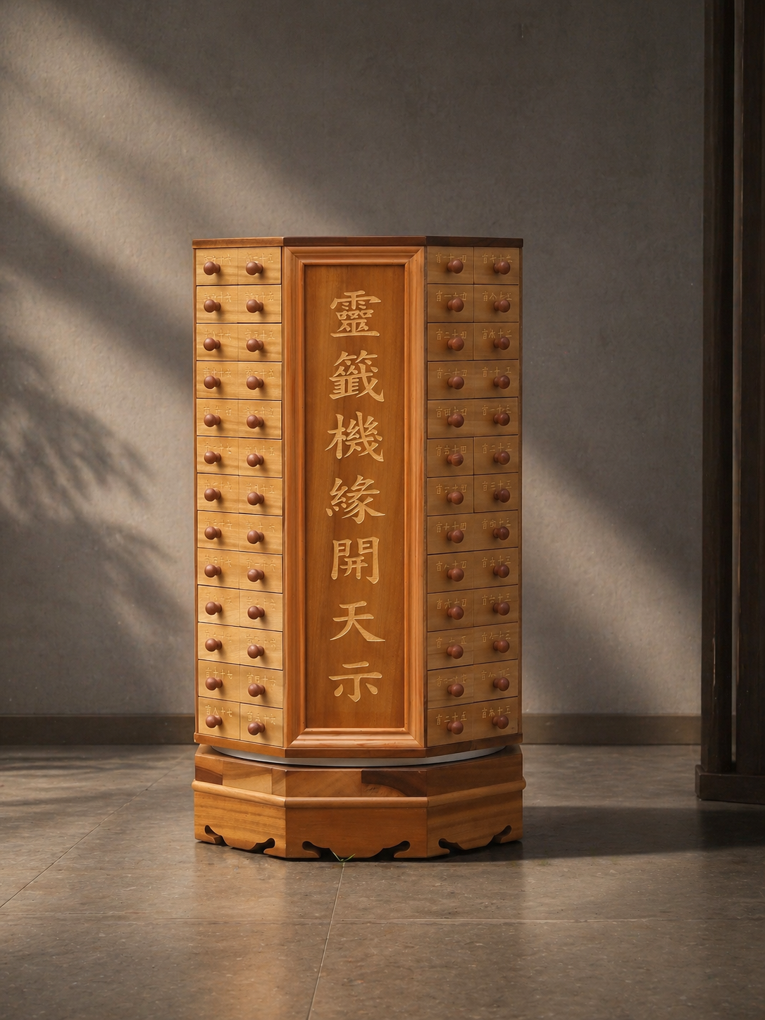 實木籤筒-100首籤詩筒