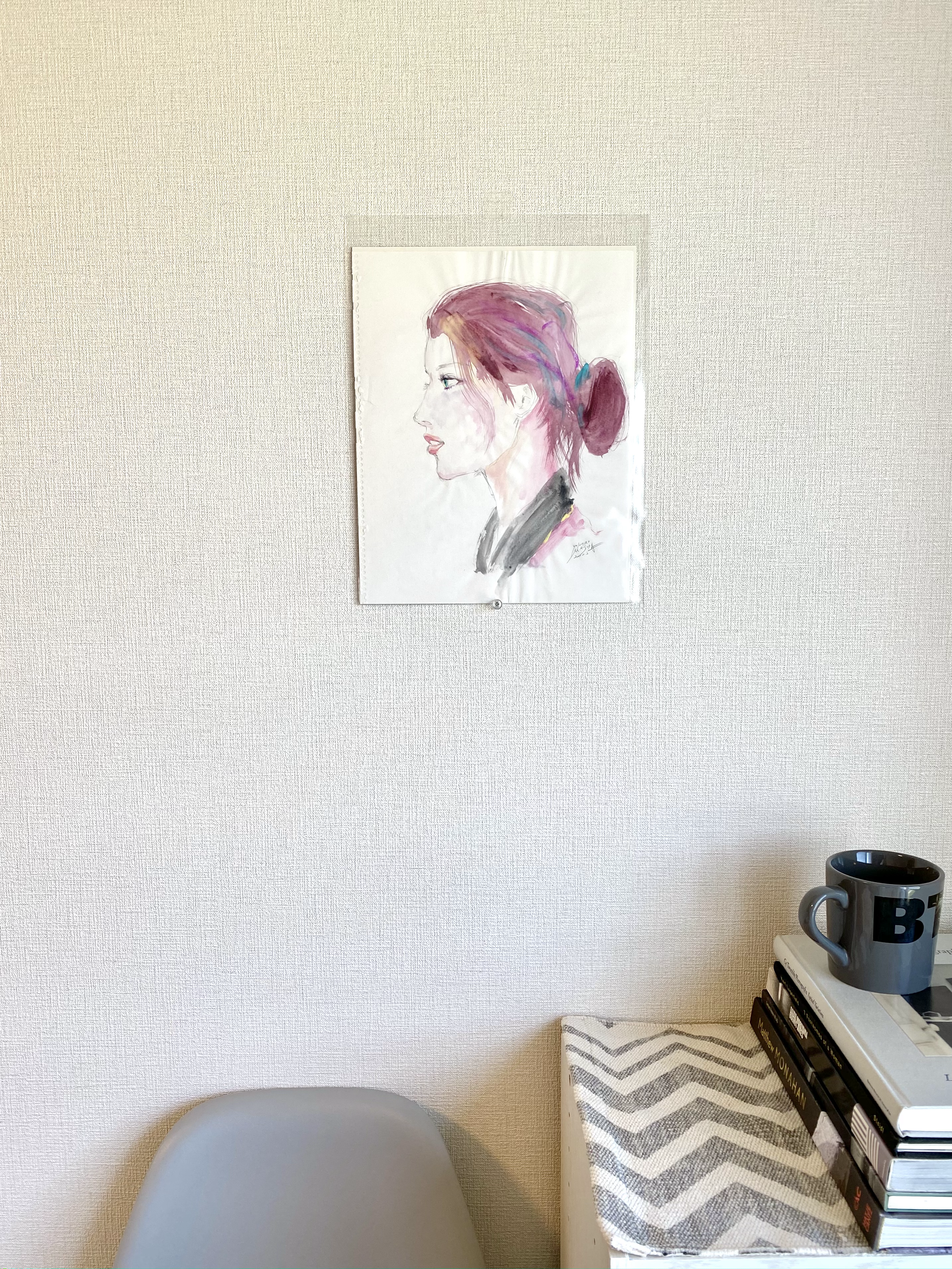 Portrait "burgundy hair"