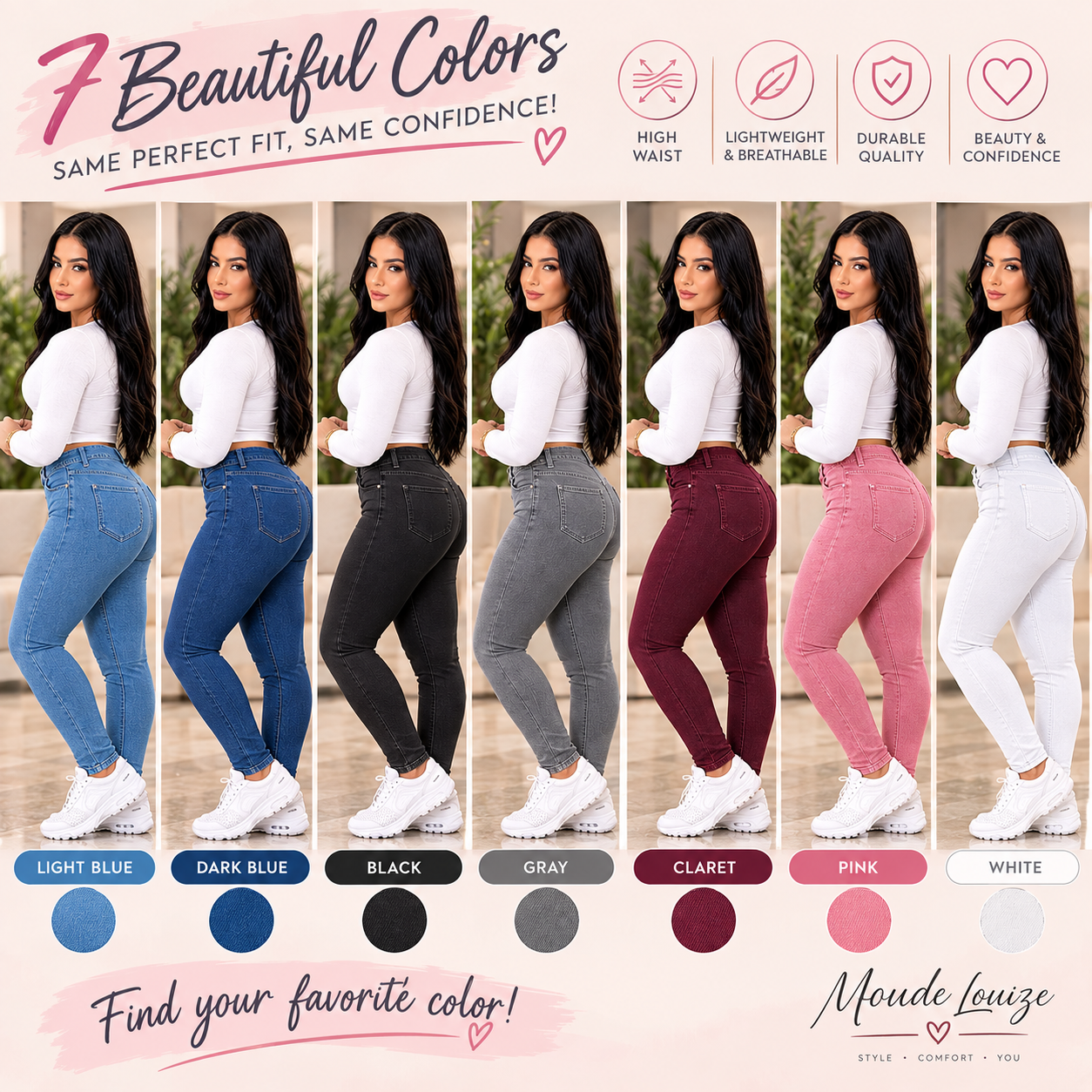 Women's High-Waisted Skinny Jeans, CurveHug Jeans