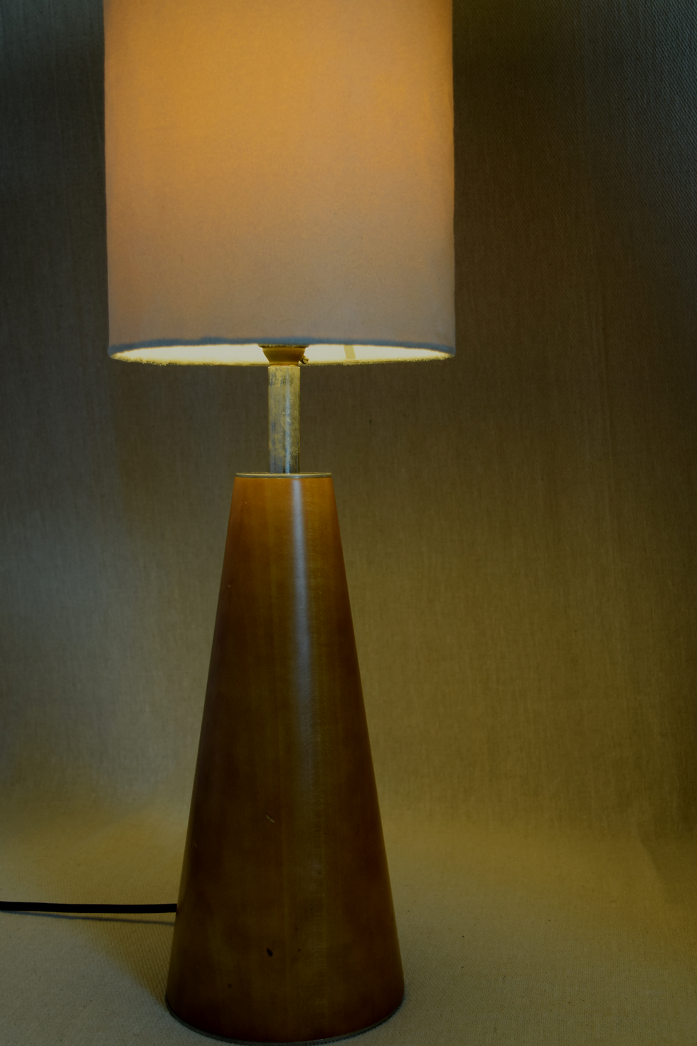 Thumbnail: Teak Table Lamp by Lumess Switzerland