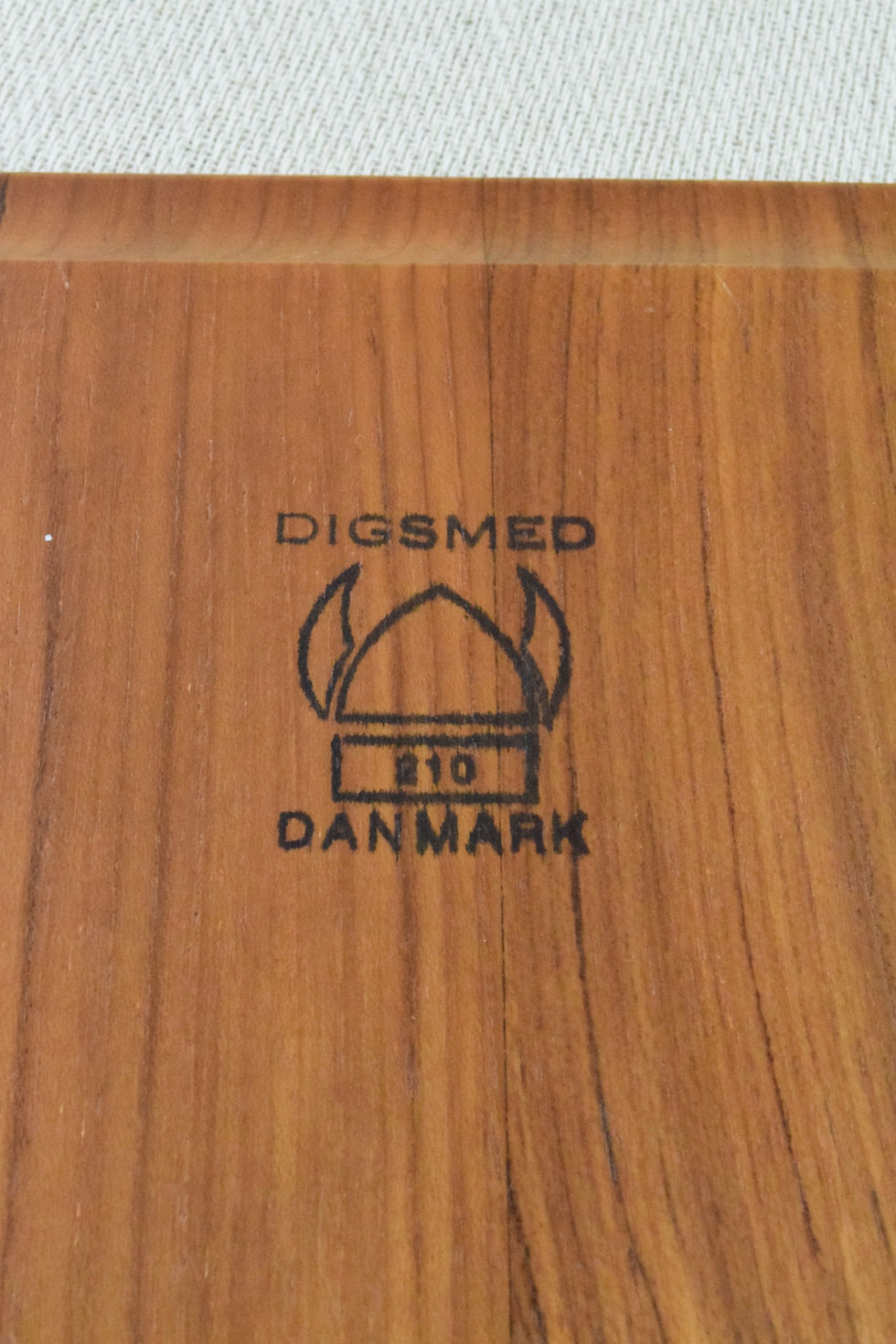 Thumbnail: Digsmed Teak and Smoked Glass Snack Tray