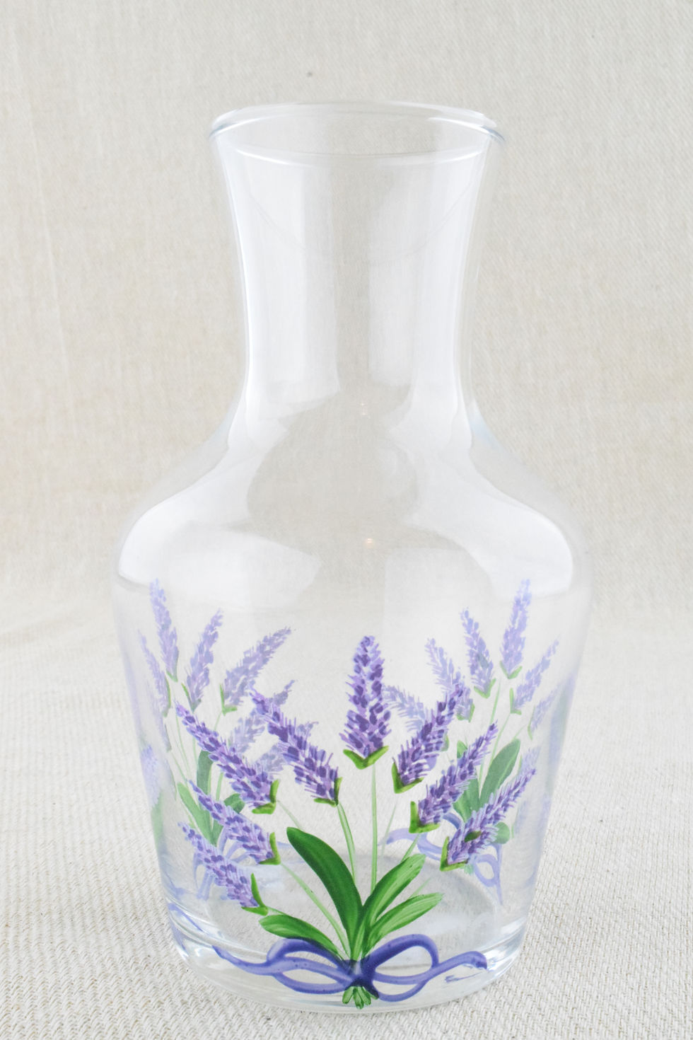 Thumbnail: Carafe & Glass With Lavender Motif