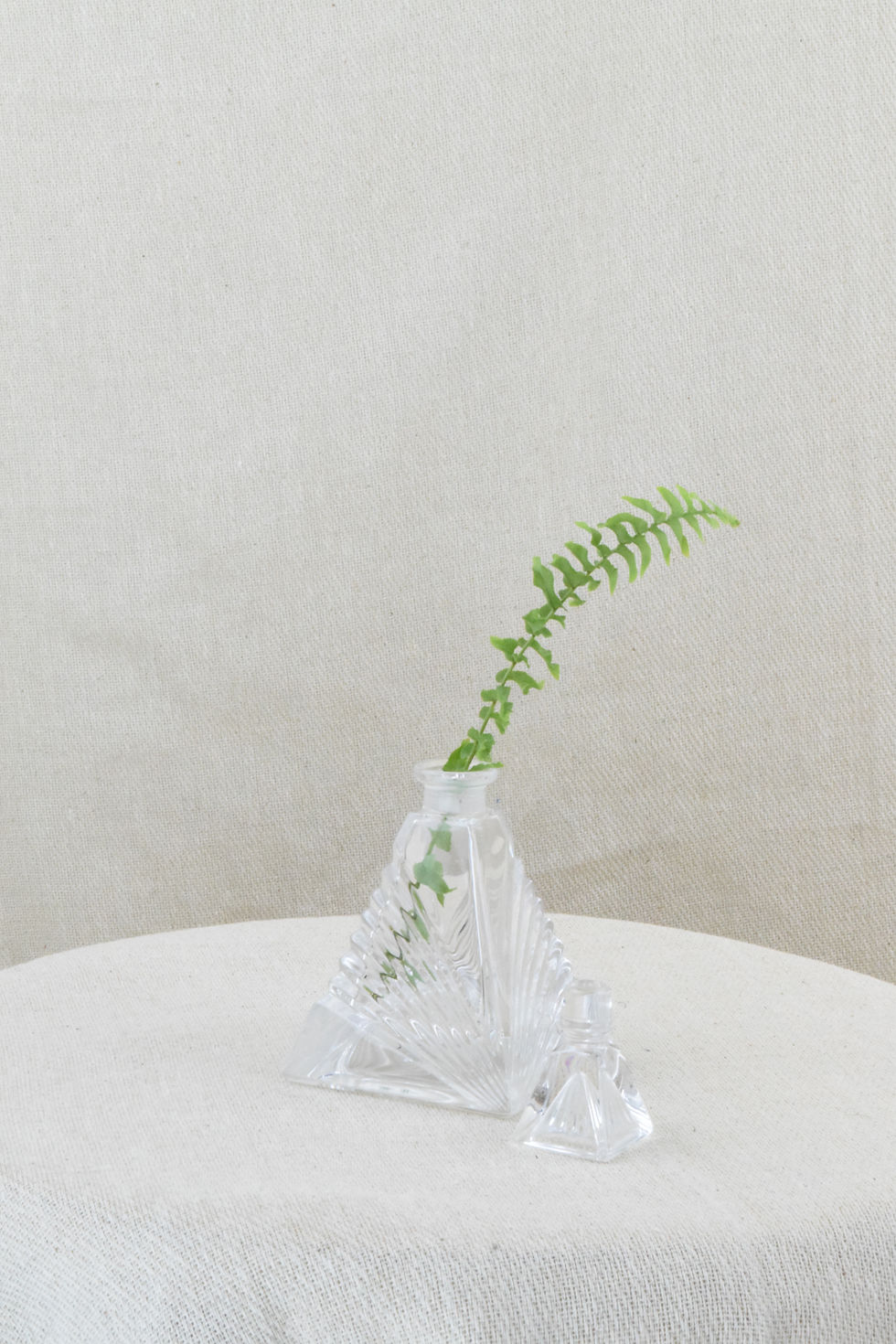 Thumbnail: Cut Glass Perfume Bottle