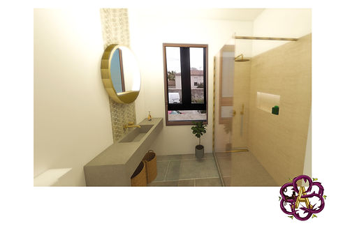 Rendu réaliste salle de bain