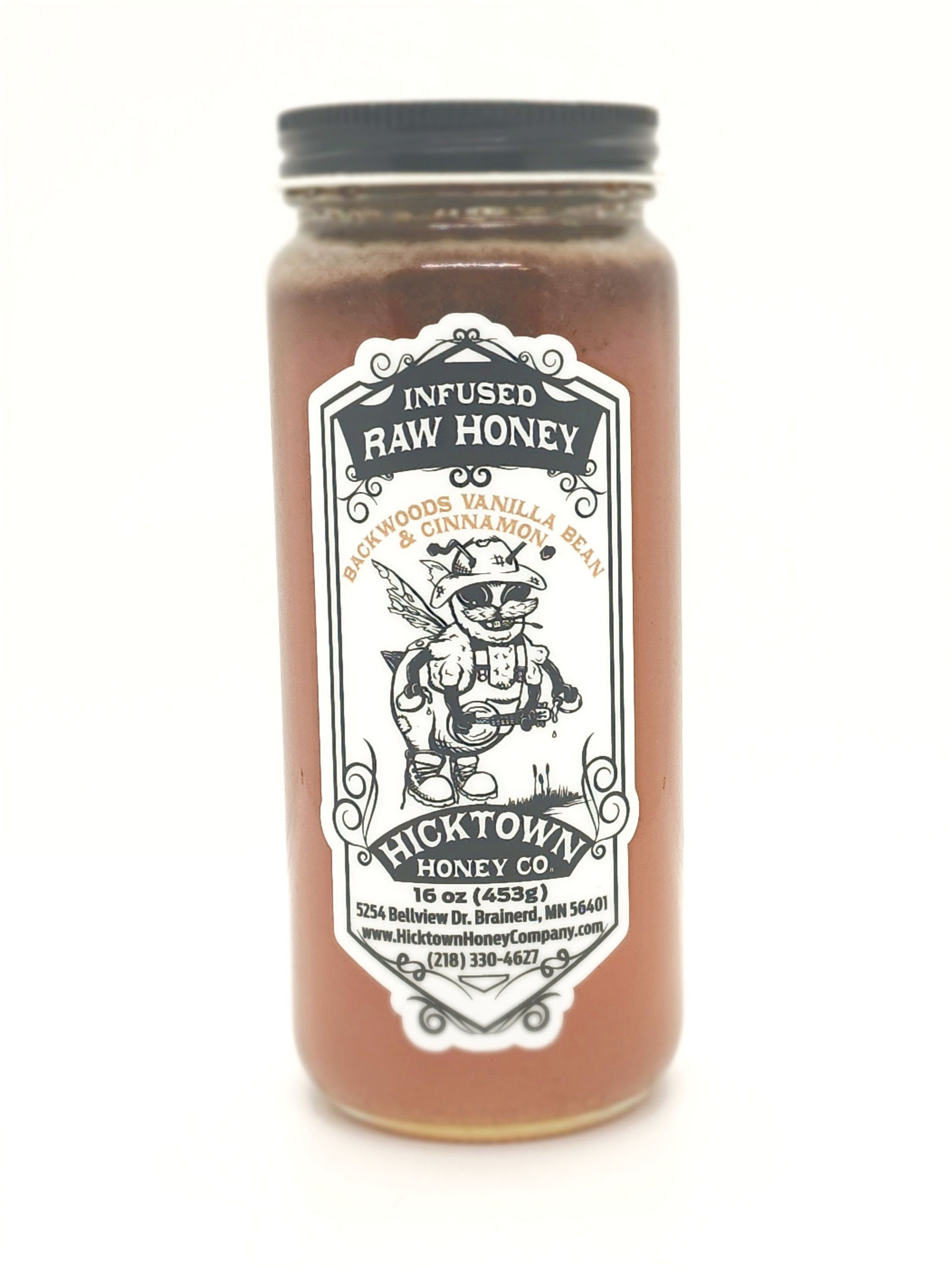 Back Woods Vanilla Bean and Cinnamon Infused Honey