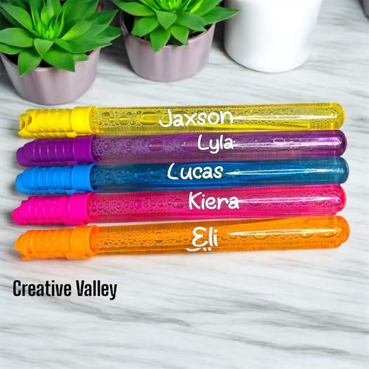 Personalized Bubble Wands