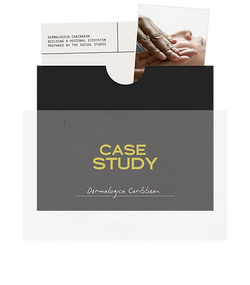 Case study cover for Dermalogica Caribbean brand project by The Social Studio