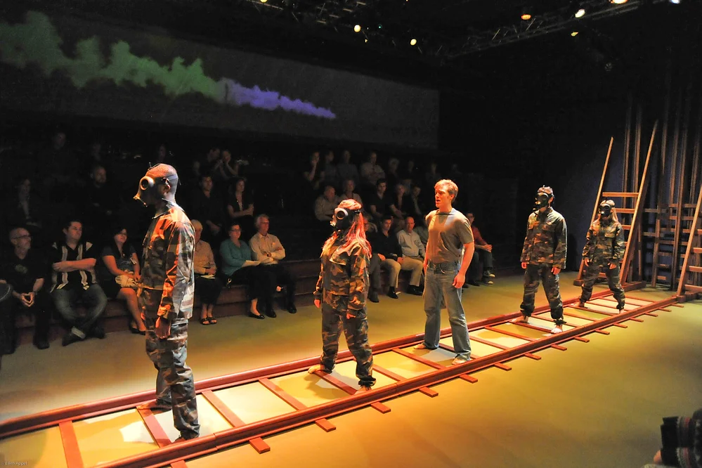 The cast of 'Hydrogen Jukebox,' part of the company's 2011 Festival; Photo by Ellen Appel