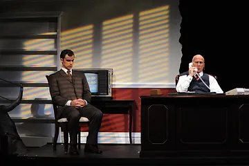 Craig Verm (Joseph Pitt) and Kelly Anderson (Roy Cohn). Photo by Ellen Appel.