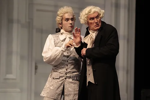 Ian McEuen (Dance Teacher) and Stephen Lusmann (Music Teacher); photo by Ron Ennis, Fort Worth Opera.
